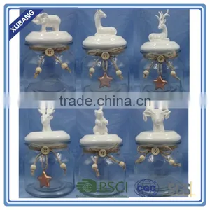 Glass Jar for Honey Christmas Cookie Jar Ceramic Penguin Cookie Jar thumbnail-6