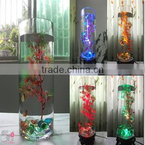 Cylindrical Glass Vase thumbnail-1
