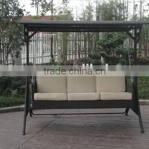 Rattan 3-seat Garden Swing(ESR-9690) thumbnail-1