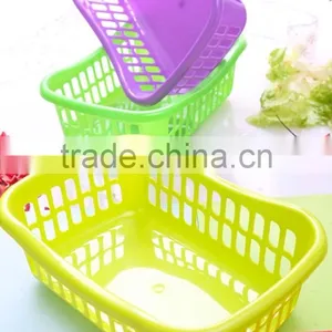 Useful Medium Size Plastic Storage Basket/plastic Large Hollow Out Washing Basket thumbnail-3
