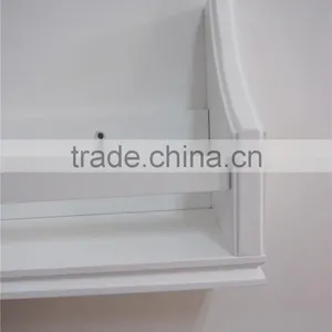 White Modern Bedroom Furniture Wooden Wall Shelf thumbnail-6