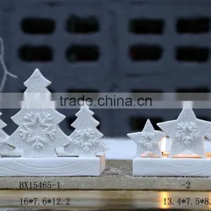 2016 Newest Ceramic White Tea Light Porcelain Candle Holders for House Decoration thumbnail-2