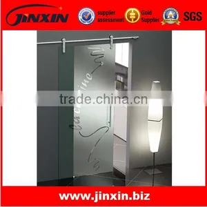 Bathroom Frosted Glass Sliding Doors for Interior Decoration thumbnail-1
