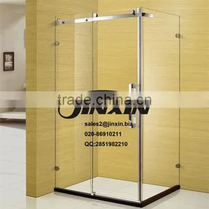 Guangzhou JINXIN 1200mm Sliding Glass Shower Doors With Toughened Safety Glass thumbnail-2