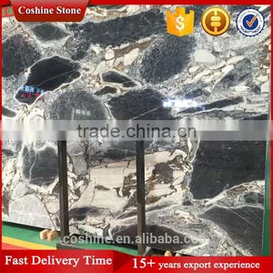 Polished 1.8cm Thickness Cultured Galaxy Blue Marble Slab thumbnail-1