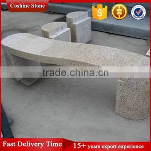 Yellow Granite Garden Stone Patio Benches thumbnail-1