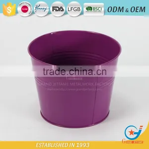 Metal Unique Powder Coated Colourful Flower Colorful Pots Colorful Garden Pots thumbnail-2