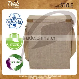 Three Bottle Jute Wine Cooler Bag for Sake Japanese Wine thumbnail-2