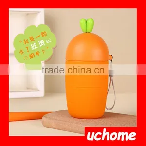 UCHOME BPA Free Rabbit Shaped Gym Glass Water Bottle thumbnail-2
