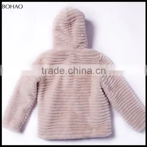 New Style Imitation Fur Hooded Hot Sale Stylish Short Coat Women thumbnail-5