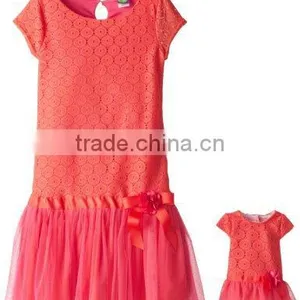 New Fashion Solid Drop Waist Tutu Dress , Girls Dress Wholesale thumbnail-1