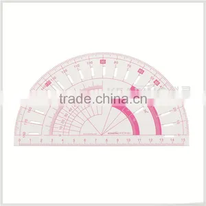 Kearing 15cmProtractor Sandwich Line Drafting Plastic Protractor #P101 thumbnail-1