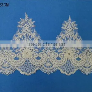 2017 New Saree Border Embroidered Lace Trimmings for Bridal Dress thumbnail-1