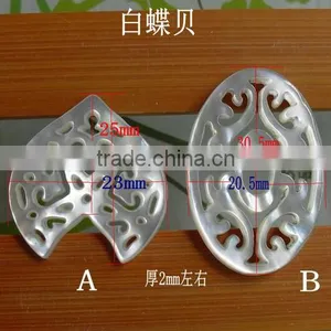Natural Leaf Shape Black Shell Charms Diy Black Shell Charm Pendant Wholesale Jewelry Accessories thumbnail-5