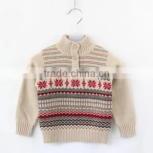 Baby Retro Styles Pullover Snowflake Design Christmas Sweater thumbnail-1