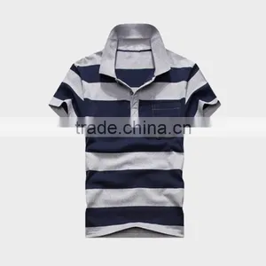 2015 Men's Bulk Polo Shirt With Block Stripe thumbnail-4