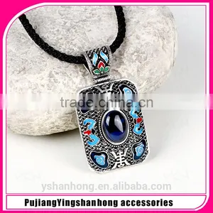 Bohemia Necklace Fashion Chinese Ancient Silver Pendant Wholesale thumbnail-1