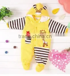 New Styles Yellow Adult Baby Romper Newborn Baby Jumpsuit Baby Winter Romper Baby Animal Romper Baby Clothes Romper Baby Romper thumbnail-1