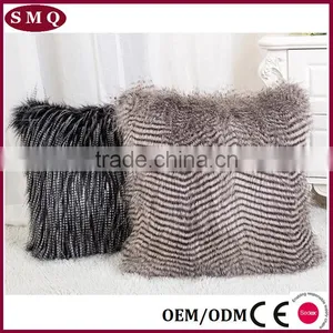 Home Decor Faux Fur Body Pillow thumbnail-1