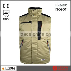 Good Quality Protective Workwear Winter Bodywarmer Men Padded Waistcoat thumbnail-1