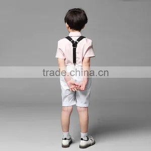 2016 New Hosting Clothes Set Boys Overrall Pants Set For Ring Bearer Wedding Boys Formal Clothing B-NB-CS905-27 thumbnail-5