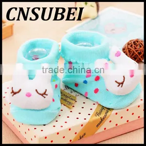 Wholesale Cute Cartoon Baby Anti-slip Socks Newborn Baby Three Dimensional Doll Cotton Tube Socks thumbnail-5