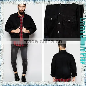 Autumn New Fashion Mens Black Denim Metal Button Jackets thumbnail-1