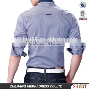 New Arrival 2016 Micro Check Slim Fit Casual Shirts for Men thumbnail-4