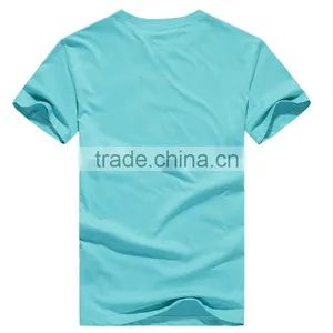 Sky Blue 95 Cotton /5 Elastane Soft Fabric Design Your Own T-shirt thumbnail-2