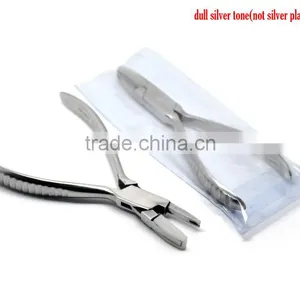 1PC Silver Tone Flat Nose Jaw Plier 15x5.4cm(5 7/8"x2 1/8"),Customize thumbnail-1