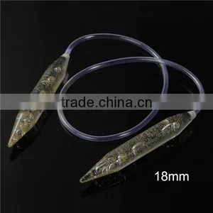 Wholesale Transparent Acylic Glitter 18mmx80cm Big Size Circular Knitting Needle thumbnail-1