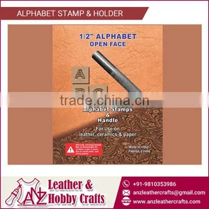 Hot Selling 1/2" Alphabet Open Face for Leather Stamping thumbnail-1