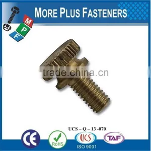 Made in Taiwan Custom Made Brass Material or Stainless Steel Material Knurled Thumb Screw thumbnail-2