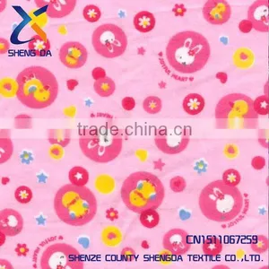 CVC Reactive Printed Wholesale Flannel Fabric thumbnail-1