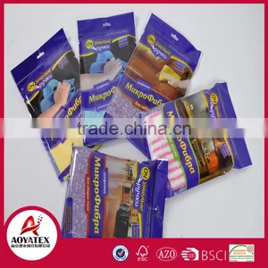 Solid 100% Polyester Cleaning Cloth in Bag, Microfiber Kitchen Towel Manufacture, Super Absorbent Microfiber Cleaning Cloth thumbnail-1