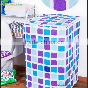 Washing Machine Fabric Cover Water Proof Washing Protective Cover Thick Plastic With Flannel in Middle Cover thumbnail-2