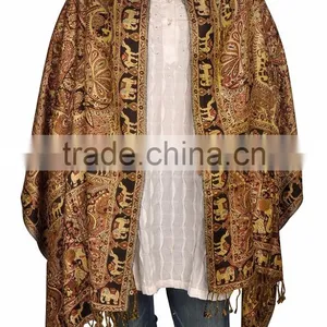 Double Printed Pashmina Stole & Shawl thumbnail-4