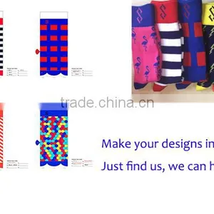 Custom Men Dress Socks Business Cotton Socks Happy Socks for Everyday ZP007 thumbnail-3