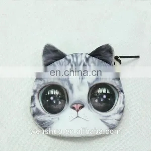 Fashion Cute Cat Face Coin Purses For Teens thumbnail-1