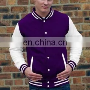 Uniseason Custom Nylon Varsity Jackets/Men's Fashion Varsity Jacket - Light Jacket - Navy/white thumbnail-6