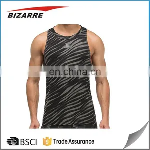 Wholesale Custom Stringer Tank Top Fitness Men Jersey Sleeveless Vest thumbnail-4