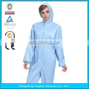 ESD Cleanroom Garment , Antistatic Cleanroom Smock/Coverall/Suit/Clothing/Clothes/Workwear Protective thumbnail-5
