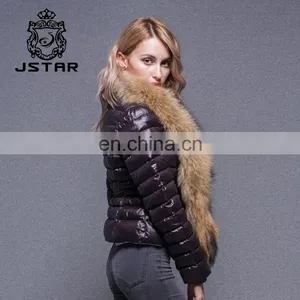 Super Quality Customize Down Womens Coats American Europen Style Coat Raccoon Fur Collardown Jacket For Winters thumbnail-5
