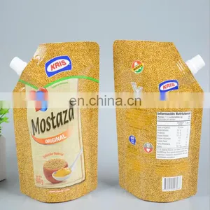 Squeeze Refillable Plastic Packaging Spout Pouches for Food Bag thumbnail-2