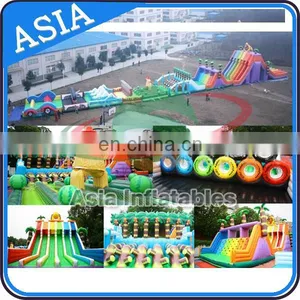 Inflatable Obstacle Course, Kids And Adult Inflatable Obstacle Course For Amusement Park thumbnail-1