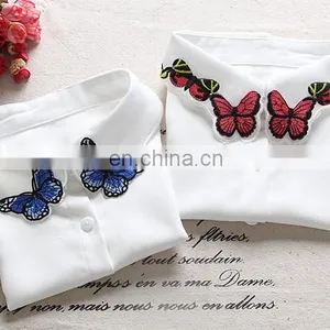 Embroidery Iron on Patches Designs 2017 Patches Applique Wholesale Custom Embroidery Patch Butterfly thumbnail-1