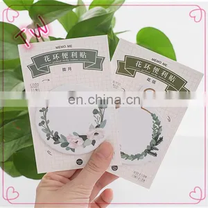 Logo Printed Custom Printing Fancy Stationery for Kids Cute Multiple Colour Flower Design Paper Sticky Notes thumbnail-3