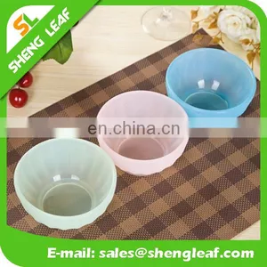 Transparent PMS Colorful Silicone Lunch Food Serving Bowls for Kids thumbnail-1