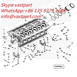 Cummins QSK45 Engine Engine Cylinder Liner Kit 4089143 4085917 thumbnail-1
