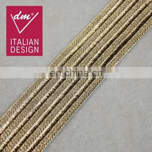 Hot Sale Lurex Elastic Tape Elastic Band With Gold Thread for Clothes thumbnail-1